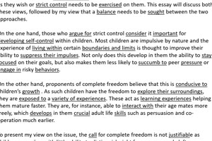 Long-Class-Discussion-Essay-Strictness-Vs-Freedom-Sample-i