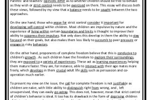 Long-Class-Discussion-Essay-Strictness-Vs-Freedom-Sample